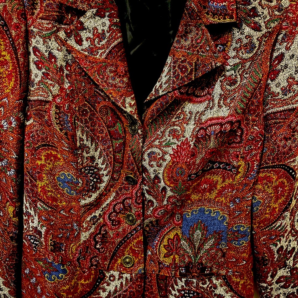 Coldwater Creek blazer style jacket size PS - padded shoulders and no pockets